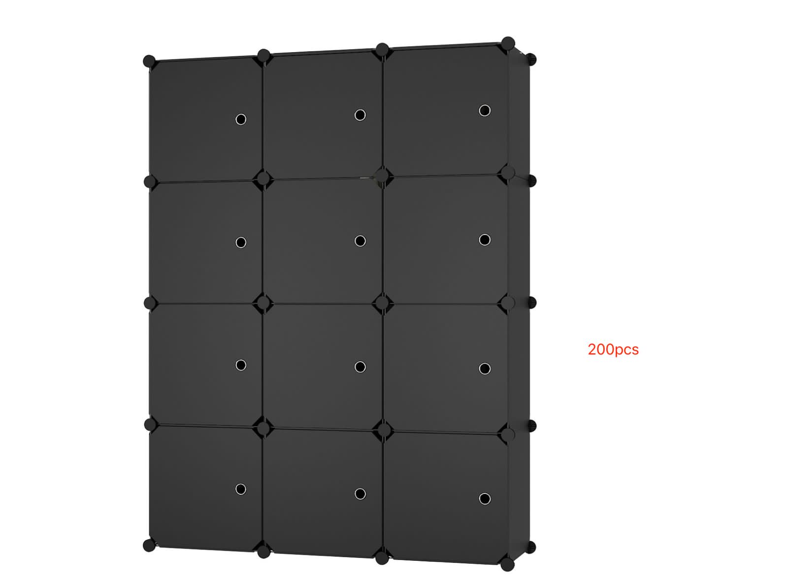 Armario Organizador 4x3 con Perchero