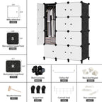 Armario Organizador 4x3 con Perchero