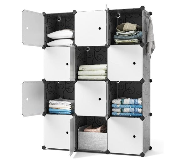 Armario Organizador 4x3 con Perchero